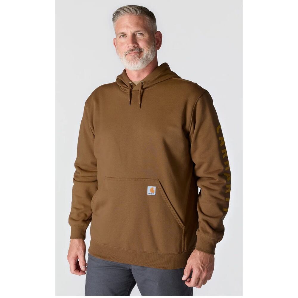 NWT Carhartt Rain Defender Loose Fit Midweight Graphic Sweatshirt in Brown sz XL